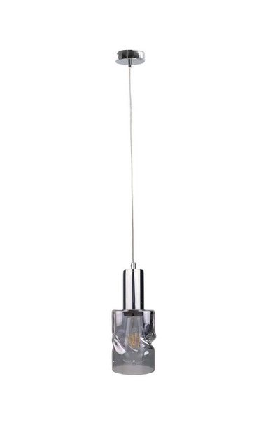 Lampa wisząca 1xE27 CROSS DARK SILVER