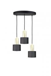 Lampa wisząca 3xE27 LUCE BLACK GOLD