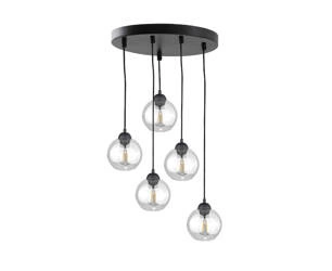 Lampa wisząca 5xE27 MIRAGE BLACK