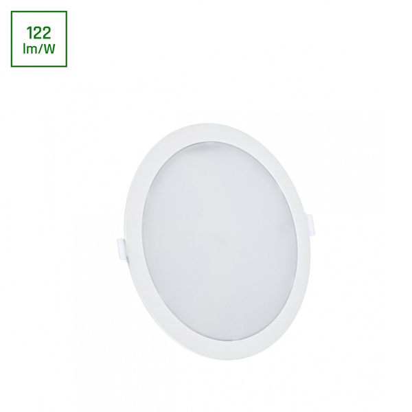 ALGINE ECO 2w1 NATYNK-PODTYNK DOWNLIGHT 18W NW 230V 110st IP20 IK06 223x35mm BIAŁY okrągła