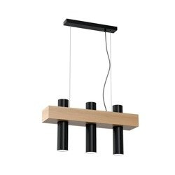 Nowoczesna lampa wisząca WEST BLACK 3xGU10 MLP5510