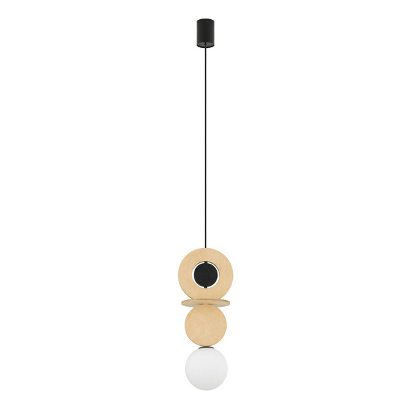 Lampa wisząca DROPS WOOD A 216,5cm G9 | drewno/czarny 11173