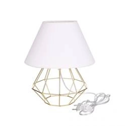 Lampka nocna 1xE27 PATI GOLD/WHITE