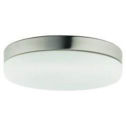 Plafon szklany lampa sufitowa KASAI SENSOR nikiel/biały śr. 32cm 8828