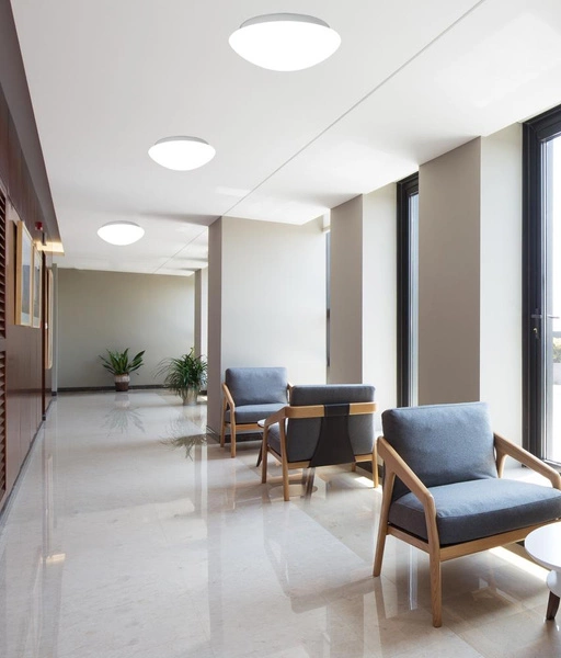 Plafon 40 cm NINA 14-74242 biały 2x60W E27