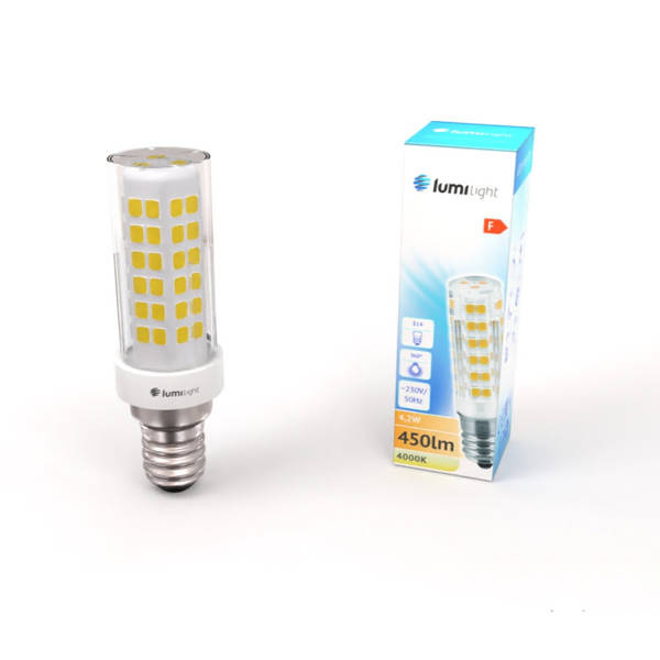 Żarówka LED T-15 E14 4,2W 4000K neutralna | tablicowa