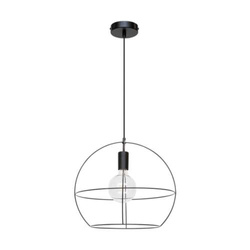 Casa Palla Lampa Wisząca 1xE27 Max.60W Czarny/Czarny PVC