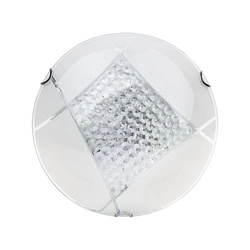 Lampa Sufitowa Carolina 1xLED Zintegrowana 1650lm 2700K 15W Biały Metal/Biało-Przezroczyste Szkło 4593102