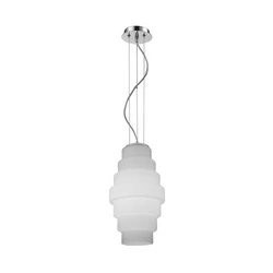 Lampa wisząca Britt 1xE27 Max.60W Chromowany metal/białe szkło 1670128