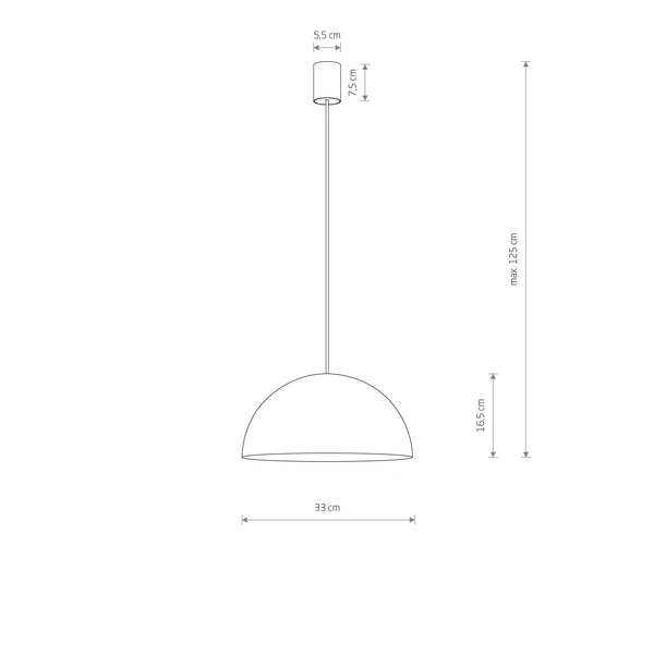 Lampa wisząca HEMISPHERE SUPER S śr. 33cm GX53 | biały/złoty 10701