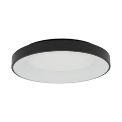 Plafon NIKKI ROUND LED śr. 60cm 60W barwa ciepła 3000K | czarny 11208