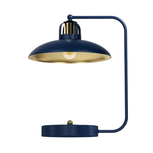 Lampka biurkowa FELIX NAVY BLUE/GOLD 1xE27