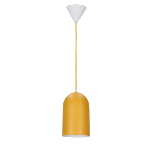 Lampa wisząca OSS LEDEA, 50101185, żółta, 1x40W E27