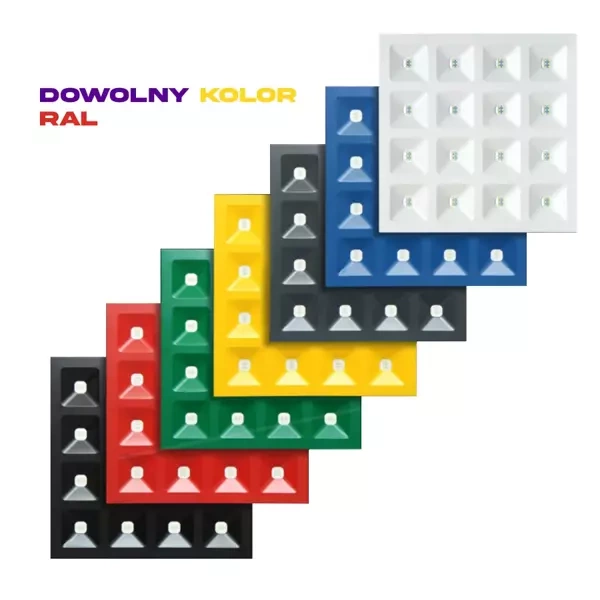 Panel LED wpuszczany DIORA 15-36W 4000K 2250-5040lm | dowolny kolor