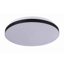 Plafon BABILON, czarny, okrągły średni, 24W LED, barwa neutralna 4000K