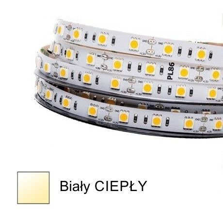 Prof taśma 3528 LED 9.6W ciepła 3000K odcinek 1m