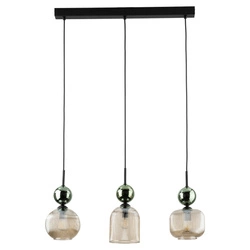 SOPHIA GREEN COGNAC LAMPA WISZĄCA 3XE14