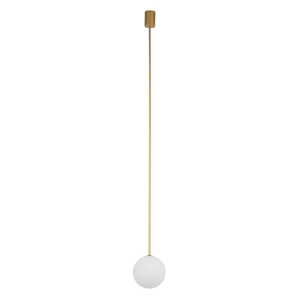 Lampa wisząca KIER L SATIN GOLD 140cm G9 | złoty satynowy 10308