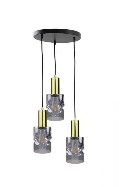 Lampa wisząca 3xE27 CROSS BLACK/GOLD