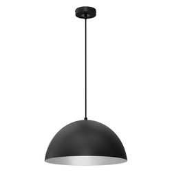 Lampa wisząca BETA, MLP8954, 35 cm, czarny/biały, 1x60W E27