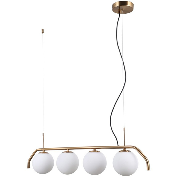 Lampa wisząca CARIMI dł. 90cm 4xG9 | mosiężny