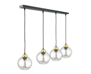 Lampa wisząca 4xE27 MIRAGE BLACK/GOLD