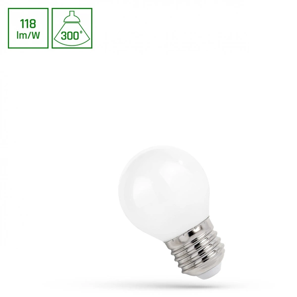 LED KULKA E-27 230V 5,5W COG NW MILKY SPECTRUM