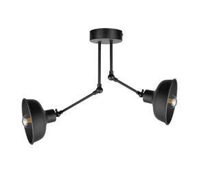 Lampa sufitowa 2xE27 HERMES BLACK