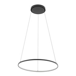 Lampa wisząca CIRCOLO LED szer. 60cm 21W barwa ciepła 3000K | czarny 10812