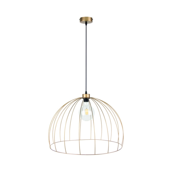 Lampa wisząca Coop 1xE27 Max.60W Złoty Metal/Czarny Metal/Czarny Kabel Tkaninowy 18831920