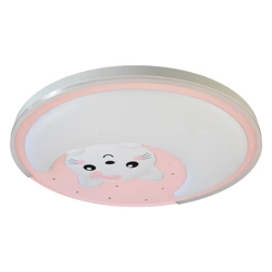 Plafon MOONCAT PINK 34W LED