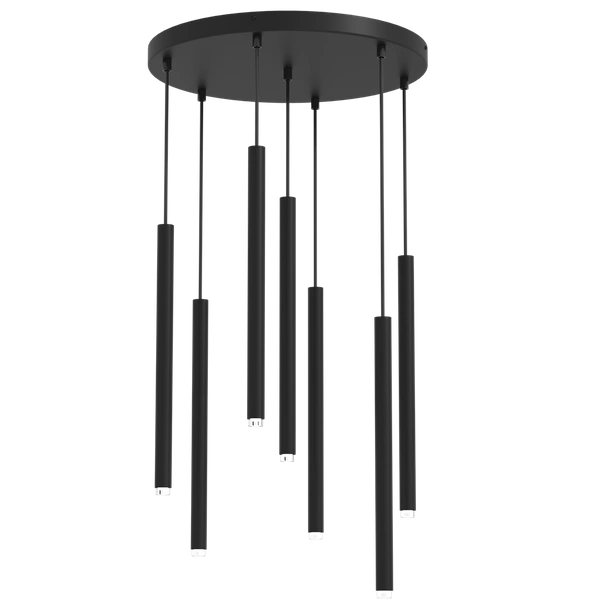 Lampa wisząca MONZA, MLP8842, czarna, 7x8W G9
