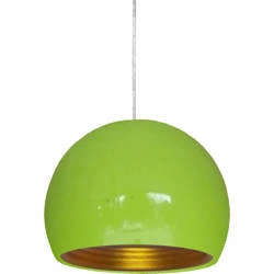 Lampa wisząca PICTOR 31-15136 zielona ze złotym odbłyśnikiem 1x60W E27