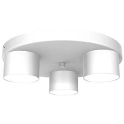 Lampa sufitowa plafon DIXIE WHITE 3x GX53 szer. 30cm | biały