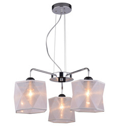 Lampa wisząca NOSJA 33-58720 chrom/biały 3x40W E27