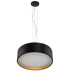 Lampa wisząca HUDSON, czarny/złoty, 36W LED, barwa ciepła 3000K