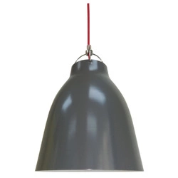 Lampa wisząca PENSILVANIA 31-38692 szary/czerwony 1x60W E27