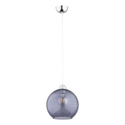 Lampa wisząca do salonu RICO E27 wys. 80cm | szary