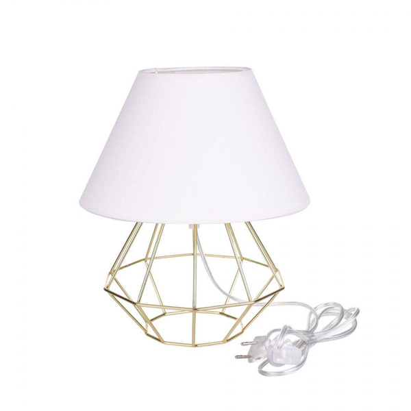 Lampka nocna 1xE27 PATI GOLD/WHITE