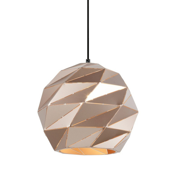 Lampa wisząca PALERMO śr. 32cm E27 | złoty/czarny