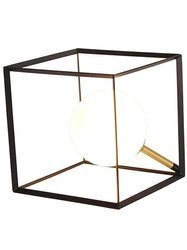 LAMPA STOŁOWA WEERT 1 CZARNY ZŁOTY 15x15x15