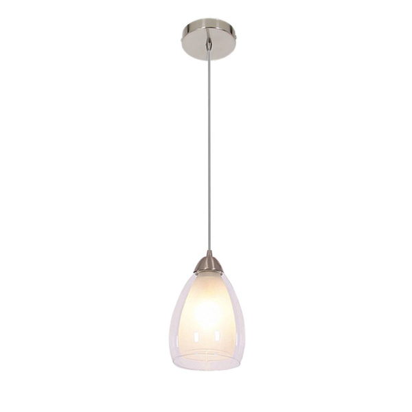 Lampa wisząca NIKI, chrom/transparentny, 1x40W E14