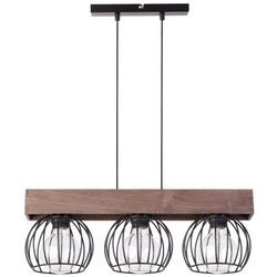 Lampa sufitowa wisząca MILAN 3 ZWIS brązowy 31574