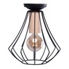 Lampa sufitowa WILL BLACK 1xE27 MLP4189