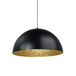 Lampa wisząca SFERA czarno - złota 35cm