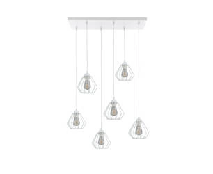 Lampa wisząca 6xE27 VILIS WHITE