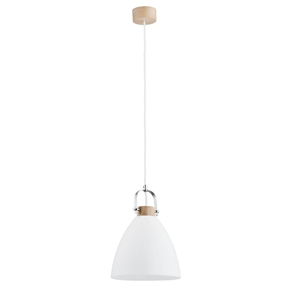 Lampa wisząca ALFA HERMINA DREWNIANA 1xE27 22cm | 9642