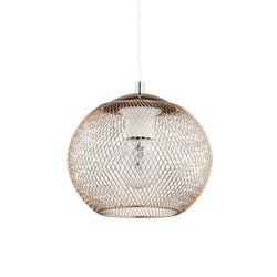 Lampa kula miedź CROSS NET 19cm