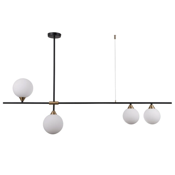 Lampa wisząca BELMONTE dł. 124cm 4xG9 | czarny