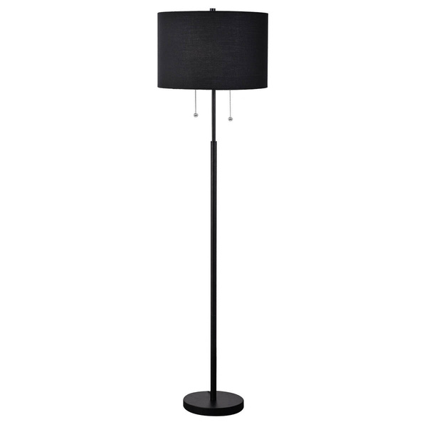 Lampa stojąca Fogo 2xE27 czarna LP-0304/2F BK